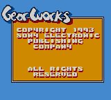 Gear Works (USA, Europe) Title Screen